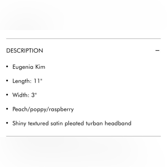 Eugenia Kim Blush and Fuchsia Satin Headband - Picture 5 of 6